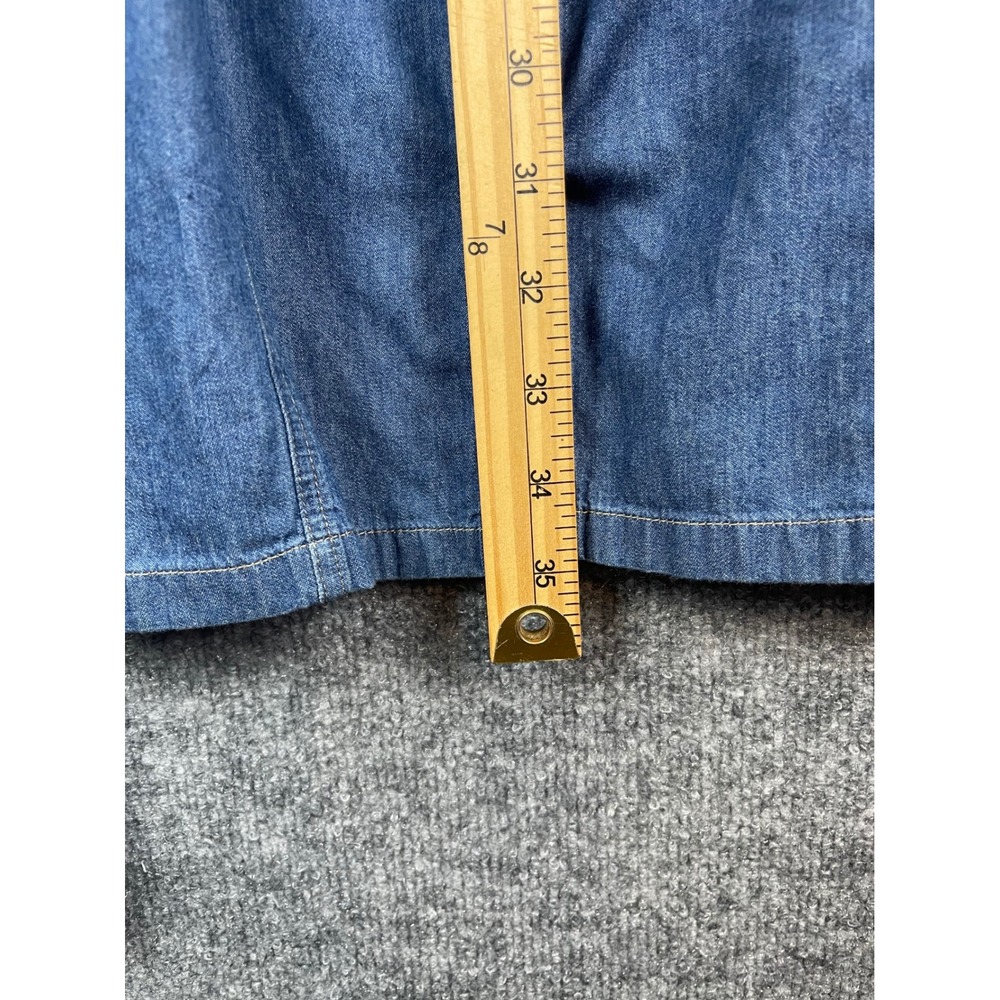 Pendleton Denim Shirt Dress Women's S Blue good Vintage Fit Cotton Midi - Picture 10 of 13